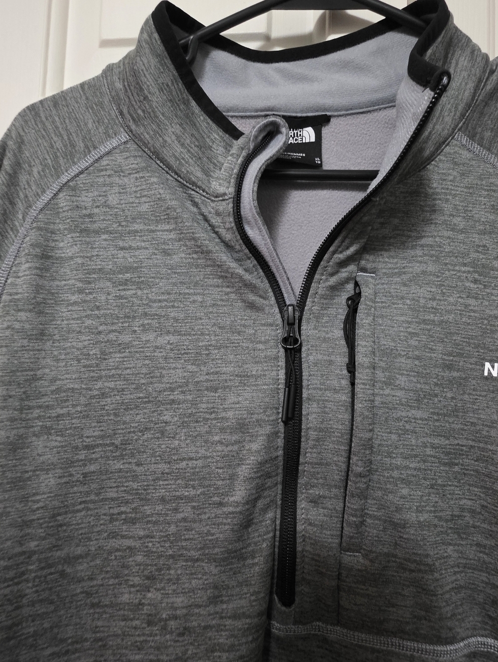 The North Face Canyonlands 1/2 Zip Fleece pullover jacket Size XL Gray - Picture 3 of 9
